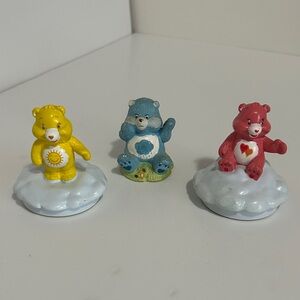 Care Bears Trio Figurine Set - Yellow, Blue, Red